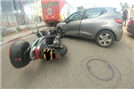 רוכב אופנוע נפגע בתאונה ליד הקניון הגדול